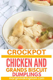 Crockpot Chicken And Dumplings With Grands Biscuits Recipe In 2020 Crockpot Chicken And Dumplings Crockpot Chicken Chicken And Biscuits Crockpot
