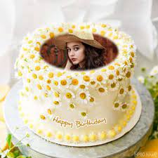You can save and share all birthday cake images. Chrysanthemum Birthday Cake Design With Photo Editing