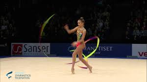 Rhythmic gymnastics equipment and apparatus. Averina Dina Ribbon Rhythmic Gymnastics World Cup 2016 Espoo Youtube