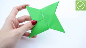 How to make origami shuriken 4 blade | origami. Cara Membuat Origami Bintang Shuriken Dengan Gambar Wikihow