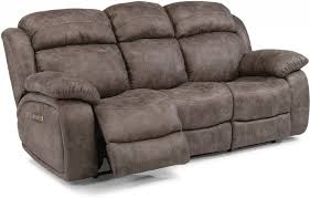 Como Flexsteel Living Room Fabric Power Reclining Sofa W Power Headrests 1408 62ph Th Power Reclining Sofa Mattress Furniture Reclining Furniture