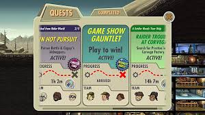 There aren't that many quests, but the majority of them do take quite a bit of time to complete. Fallout Shelter Game Show Gauntlet Quest Answers Fallout Shelter