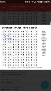 Have fun waiting for the next season episodes solving this free printable stranger things trivia quiz game! Word Search Stranger Things