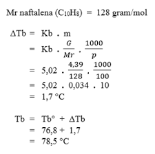 Bila kf air = 1,86 dan kb air = 0,52, maka tentukan kenaikan titik didih larutan urea tersebut! Contoh Soal Dan Pembahasan Kenaikan Titik Didih Dtb Chemistry Is Fun