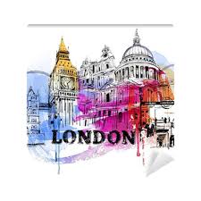 Home decor, geometrie, contaminazioni con la moda: Fototapete London Kunst Pixers Wir Leben Um Zu Verandern