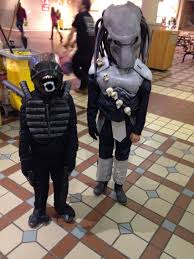 Children S Home Made Alien Vs Predator Halloween Costumes Alien Vs Predator Costume Predator Halloween Costume Predator Costume