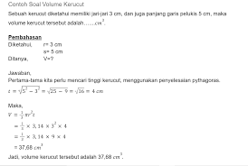 Persamaan parabola dengan titik puncak o (0, 0). Rumus Luas Permukaan Dan Volume Kerucut Zenius Blog