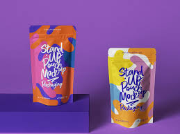 Free Psd Stand Up Pouch Packaging Mockup Pouch Packaging Packaging Mockup Packaging
