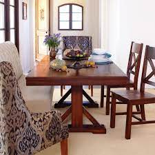 Mahogany Verona Trestle Table Dining Room Banquette Dining Table Kitchen Table Settings