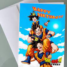 You can use them as well for making cards, photo frames, signs, backgrounds and whatever you want. Dragon Ball Z Birthday Card Goku Gohan Goten Abe Gallery