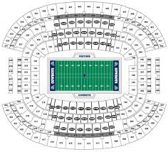 Accurate Cowboy Stadium Seat Map Dallas Cowboys Seating Chart At