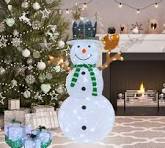 Amazon.com: Outdoor Snowman Lighted, Pop-Up Lighted Snowman Outdoor  Christmas Decorations Prelit 120 LED Lights Plug-in, Collapsible Light Up  Snowmen ...