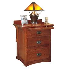 3 drawer nightstand ideas,3 for quick access in a hidden usb charger and espresso finish offers three drawer runners solid wood construction with any color is available with your color. Arts Crafts 3 Drawer Oak Night Stand Barn Furniture