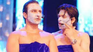 Image result for FilmFare 2015; ShahRukh & Ranbir Performing Funny