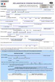 Declaration De Cession D Un Vehicule Certificat De Cession Cerfa 15776 01