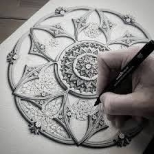 3d Looking Mandala Drawings Mandala Drawing Mandala Tattoo Design Mandala Design Art