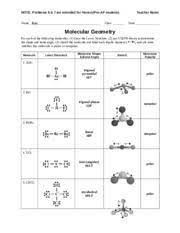 We did not find results for: Worksheet Molecular Geometry Name Class Date Molecular Geometry For Each Of The Following Molecules 1 Draw The Lewis Structure 2 Use Vsepr Theory To Course Hero