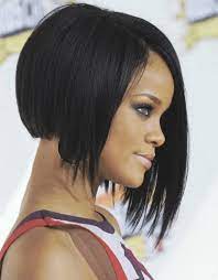 Bob Frisur Rihanna Hinten Bob Frisur Kurzhaarfrisuren Frisuren Fur Schwarze Haare