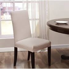 Elegant Knitting Box Cushion Dining Chair Slipcover In 2020 Dining Room Chair Slipcovers Slipcovers For Chairs Dining Chair Slipcovers