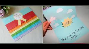 Dad handmade card bicycle card father card birthday card. Diy Easy Happy Birthday Dad Pop Up Card Making How To Make Colorful Card For Dads Birthday