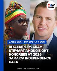 Rita Marley (@officialritamarley) and Adam Stewart (@adamstewart) are  leading a powerful group of honorees at the 2025 Jamaica Independence Gala  happening August 23 at the NYC Marriott Marquis! 🇯🇲✨ Hosted by the