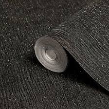 Black And Silver Wallpaper B Q Wall Fashion Impala Black Leather Panel Leather Effect Wallpaper Departments Diy At B Q Black Glitter Wallpapers Glitter Wallpaper Plain Wallpaper