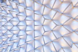Geometric Light Patterns Mimic Different Times Of Day United Visual Artists Geometric Lighting Geometric