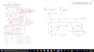 Solve Nonlinear Equations With Excel Youtube