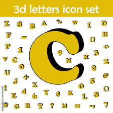 Apart from this, parents need to focus on teaching soft c words for kids along with other c words for the overall improvement of communication. Letter C Alphabet 3d Icon 3d Words Letters Icons Universal Set For Web And Mobile Stock Vector Adobe Stock