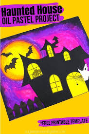 One of the scariest, and most impressive, effects at haunted houses are ghost illusions, in which spectral bodies or heads appear to float right in front of you. Haunted House Pastel Drawing With Template Sugar Spice And Glitter