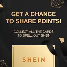 I hope you all are doing great and i also hope that you like this video if you did so then don't forget to like share and subscribe to my channel and also pr. Collect All The Cards To Spell Out Shein And Get A Chance To Share Points Shein Lucky Collection Latest Fashion For Women Shein Bff Quotes