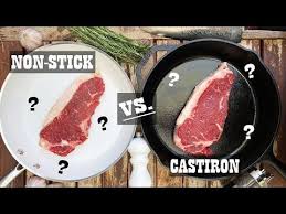 Steak Experiments Cast Iron Skillet Vs Non Stick Pan Youtube How To Cook Steak Cast Iron Cooking Steak