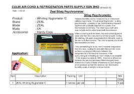 Zeal Whirling Hygrometer Complete Zeal Measuring Instrument