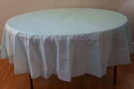 Large 96 Round Plastic Tablecloth In Light Blue In 2020 Plastic Tablecloth Table Cloth Cloth Table Covers