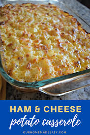 Ham And Cheesy Potato Casserole Recipe In 2020 Leftover Ham Recipes Potato Casserole Recipes