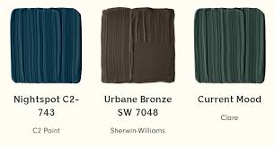 As the home becomes the ultimate retreat to help us feel safe and grounded, this warm and sophisticated bronze hue invites designers and homeowners to create a sanctuary in the. C2 Paint Nightspot Sherwin Williams Urbane Bronze And Clare Current Mood Interiors By Color