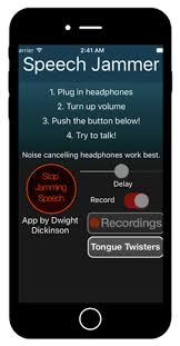 Super speech jammer inhibits a user from speaking in coherent sentences due to the brain being thank you for downloading. Speech Jammer App