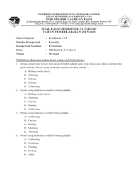 Pin di ulanganharian com from id.pinterest.com. Contoh Soal Ujian Laundry Untuk Smk