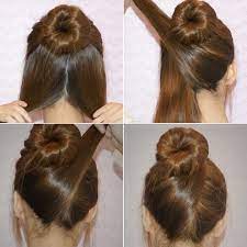 How To Create A Stylish Bun In 4 Steps Hair Tutorial Hair Styles Medium Hair Styles Hair Lengths