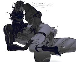 Just a sassy brat and his boyfriend that puts him in his place 😚 [Capitano  x Tartaglia] by Echoei3 via Twitter : rGenshinGays