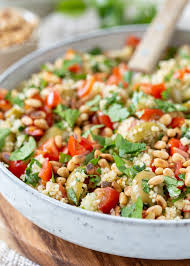 Put the couscous in the fridge to chill. Vegetarische Couscous Salade Laura S Bakery