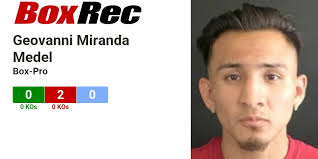 BoxRec: Geovanni Miranda Medel