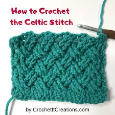 A decorative stitch, the v stitch is a brilliant technique that uses treble crochet stitches and chains. How To Crochet The Celtic Stitch Crochet It Creations