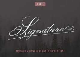 For commercial use you must purchase a license by either: Free Signature Fonts Mockofun