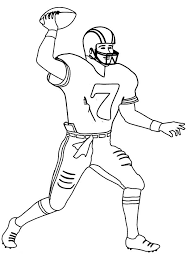 Printable Nfl Football Player Number 7 Coloring Pages Football Coloring Pages Sports Coloring Pages Coloring Pages For Kids