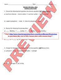 Honors chemistry final exam review packet answer key. Chemistry Final Exam Review Worksheets By Msrazz Chemclass Tpt