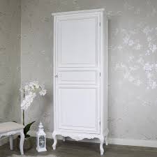 Supplement your closet space with stylish armoires and wardrobe closets that keep your clothing and other items neat and organized. White Armoire Wardrobe Elise White Range Damaged Second 1100