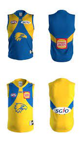 Choose from all the best in west coast eagles gear and support your team with favourites like beanies, scarf's, guernseys and more. West Coast Eagles 2018 Home Away And Clash Guernseys Afl