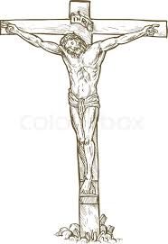 Instead of trying to remember lots of different dot and cross diagrams, it may help to understand how to draw them. Jesus Christ Cross Drawing Stock Vector Colourbox