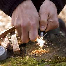 Flint is generally the stone of choice for this purpose, but you could easily use quartz or chert instead. How To Start A Fire With Flint And Steel Share A Word